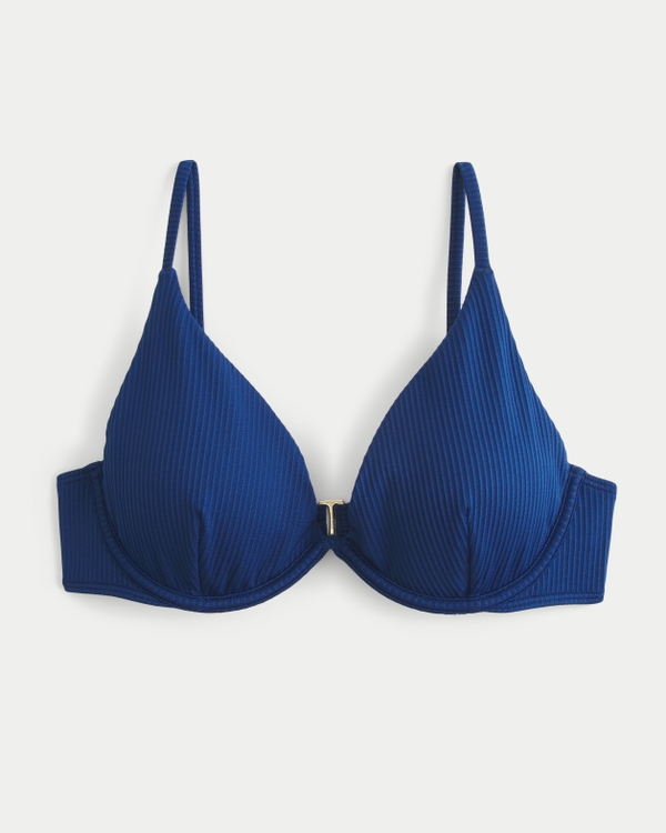 Underwire Bikini Top, Navy view 2