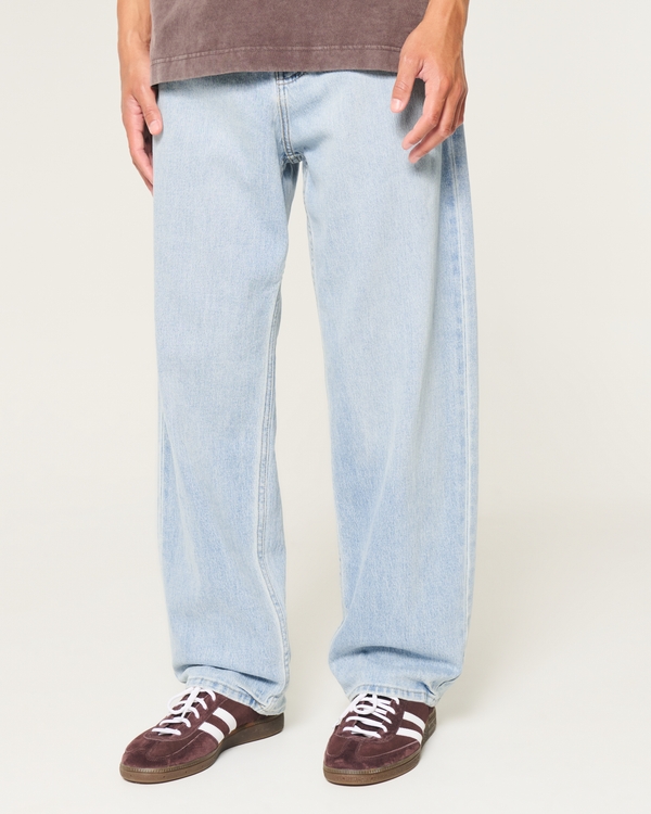 Light Wash Baggy Jeans, Light Wash view 2