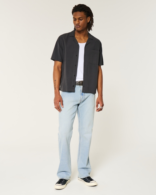 Light Wash Bootcut Jeans, Light view 1