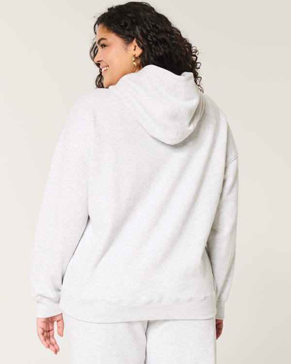 Oversized Hoodie, Light Heather Grey view 2