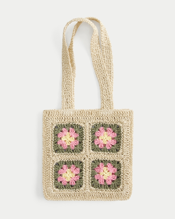 Crochet-Style Purse, Light Brown view 1