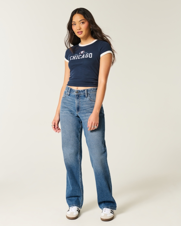 Curvy High-Rise Dad Jeans, Medium view 1