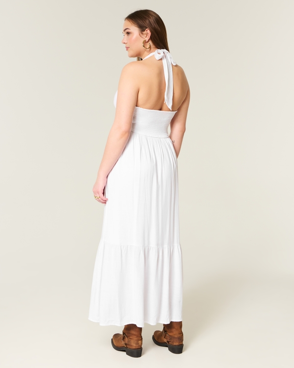 Halter Maxi Dress, White view 2