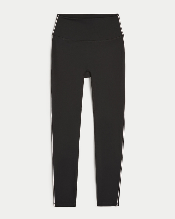 Gilly Hicks Active Boost Leggings, Black And White Stripe view 1