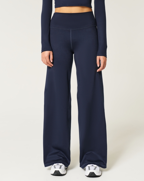 Gilly Hicks Active Recharge Wide-Leg Pants, Navy view 2